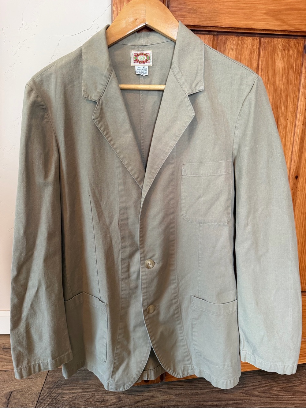 Vintage 80s Banana Republic Mill Valley Safari Blazer Jacket Khaki M
